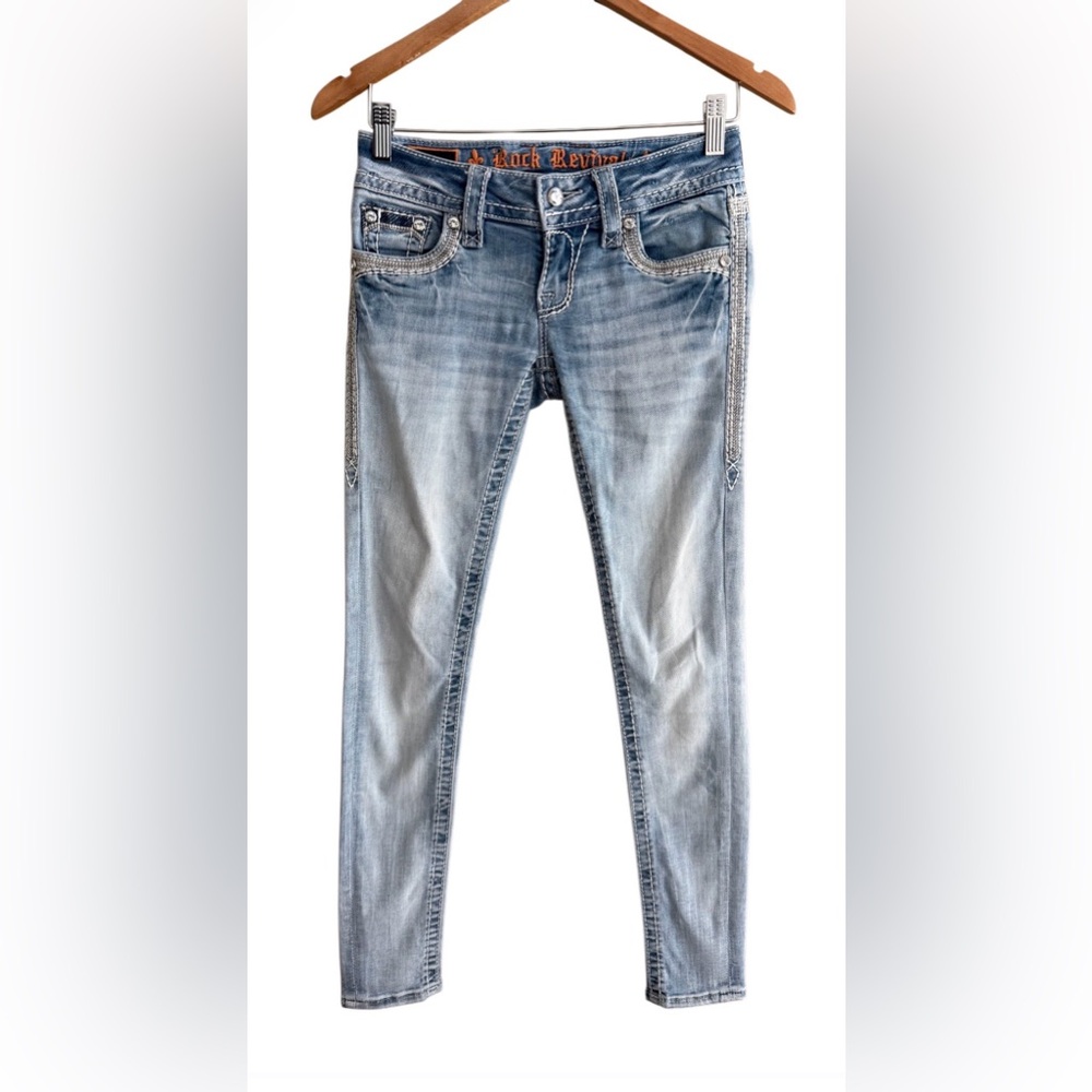 Rock Revival Light Blue Women's Ankle Skinny Celinda Jeans